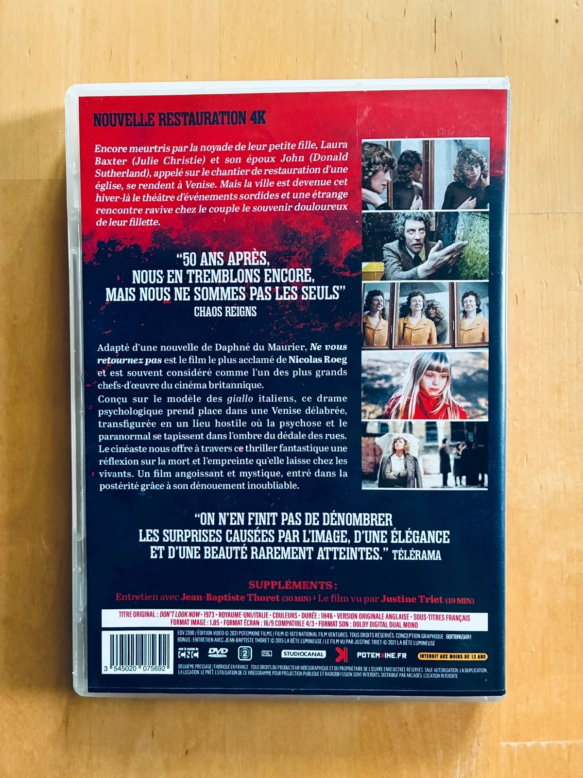 DVD Não olhe para trás de Nicolas Roeg edição Potemkine restaurada. – photo 3